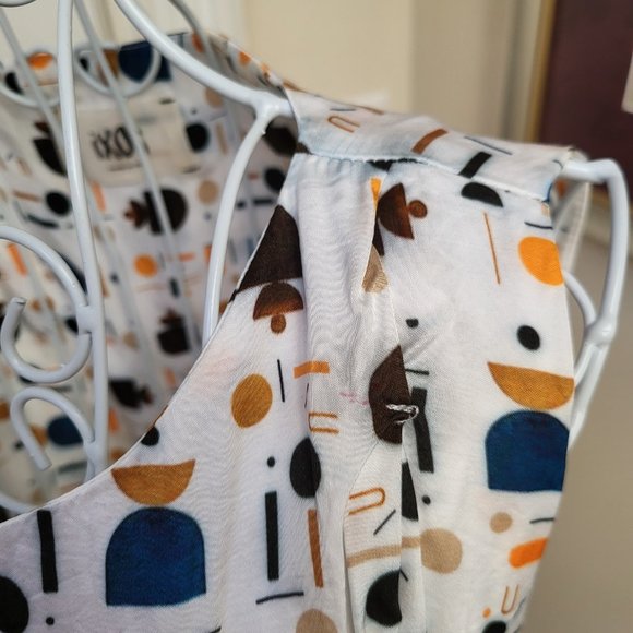 Geometric pattern silky top IXOS size 46 / size 10 - Picture 5 of 7